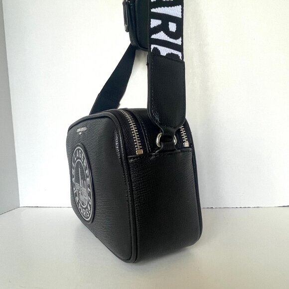 Karl Lagerfeld Maybelle Crossbody Black Ikons Eifel Airpods Coin Case Paris - Picture 8 of 9